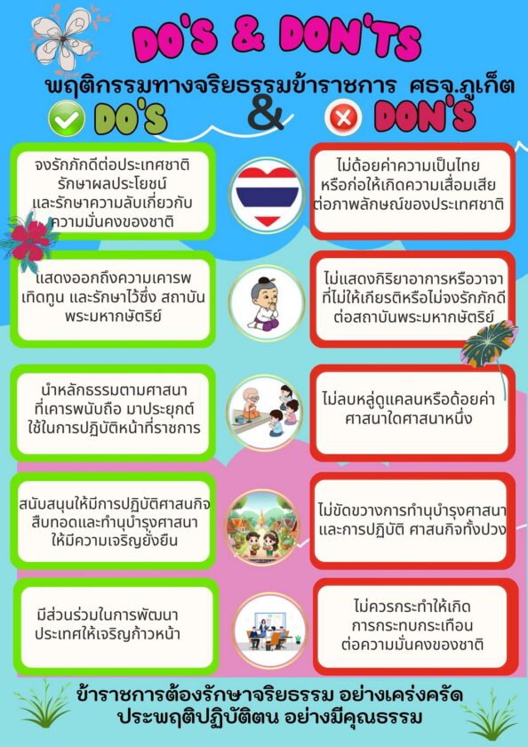 แนวปฏิบัติ Dos & Don’ts พฤติกรรมทางจริยธรรมของข้าราชการสำนักงาน ...